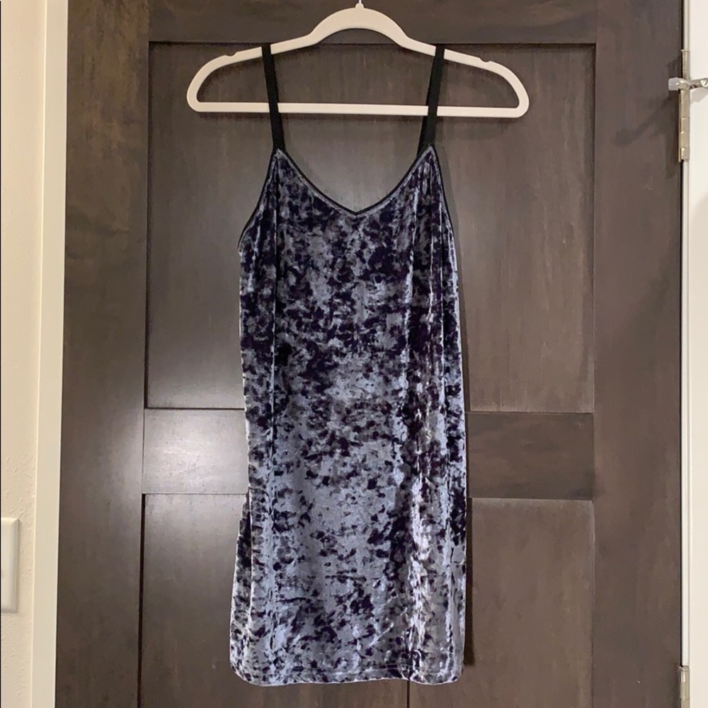 Topshop Velvet Mini Dress